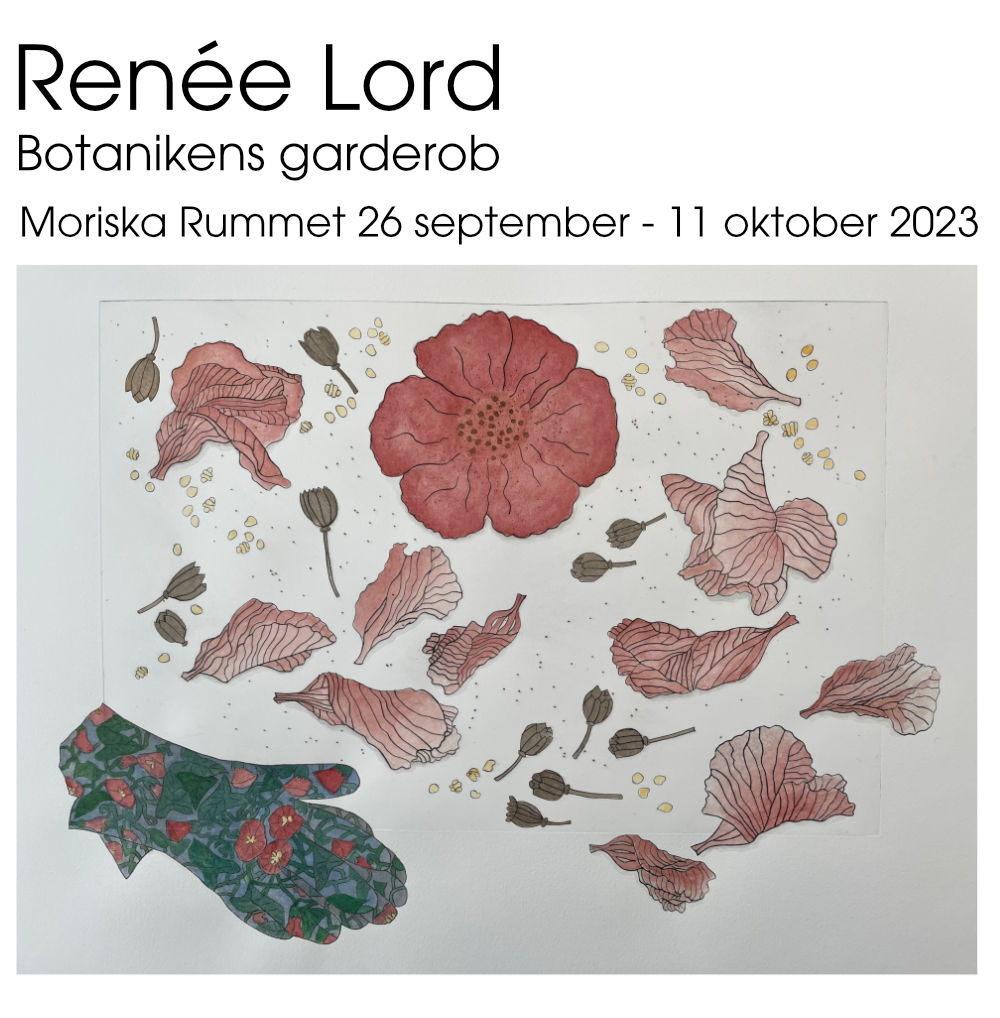 Utställning: Botaniken garderob - Renée Lord i Moriska Rummet 26/9 - 11/10 2023