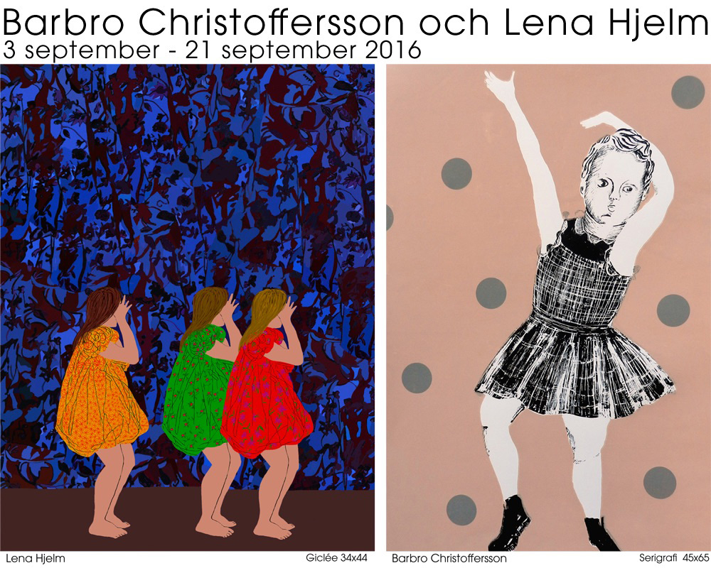 utställning med Barbro Christoffersson och Lena Hjelm