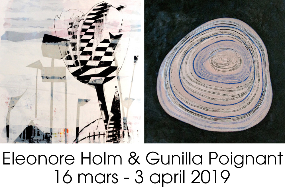 utställning: Elenore Holm & Gunilla Poignant 16 mars - 3 april 2019