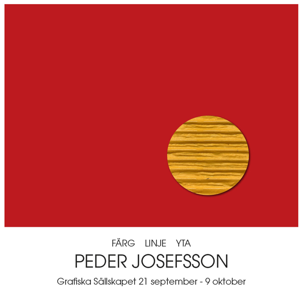 Utställning: Peder Josefsson: Färg - Linje - Yta