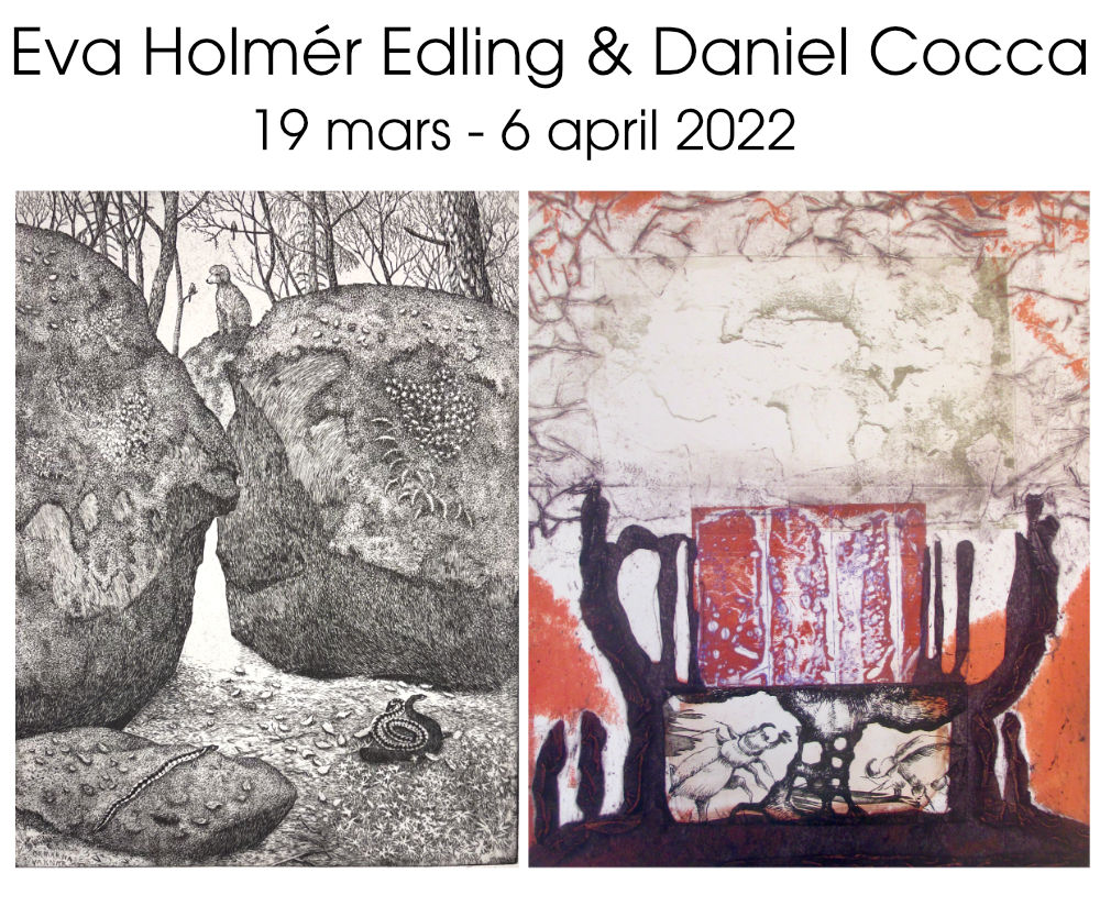 Utställning: Eva Holmér Edling & Daniel Cocca 19/03 - 6/4 2022