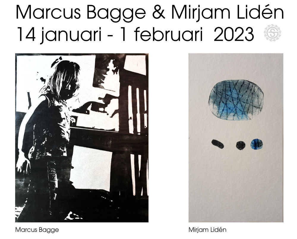Utställning: Marcus Bagge & Mirjam Lidén 14/1 - 1/2 2023
