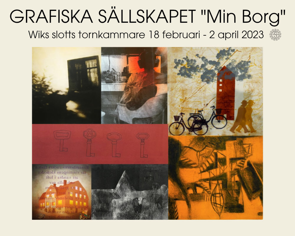 Utställning: Grafiska Sällskapets medlemsutställning på Wiks slotts tornkammare 18/2 - 2/4 2023