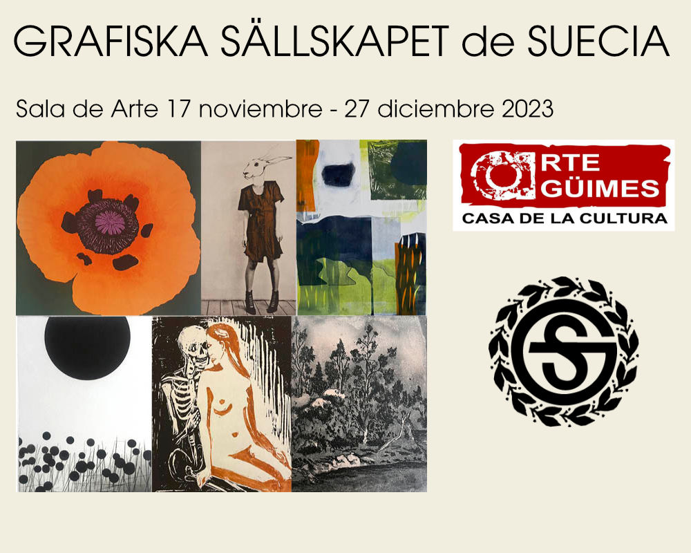 Utställning: Grafiska Sällskapets medlemsutställning på Casa de la Cultura i  Aguimes 17/11 - 27/12 2023