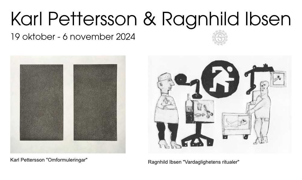 Utställning:Karl Pettersson & Ragnhild Ibsen 19/10 - 6/11 2024