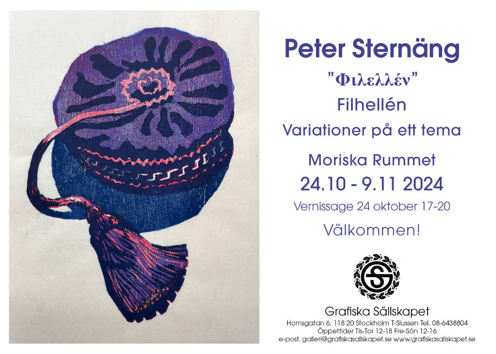 Utställning: Peter Sternäng i Moriska Rummet 24/10 - 9/11 2024